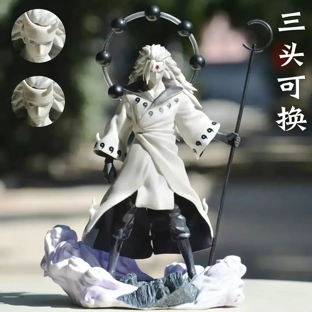 28cm naruto anime figura uchiha madara estatueta de ação gk colecionável decoração ornamento modelo brinquedos boneca presente aniversário para crianças