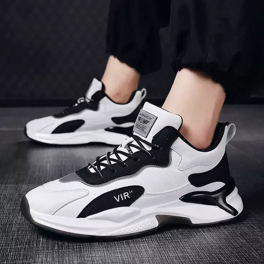 Sapato masculino casual de malha com tudo combina, desodorante de fundo macio, tênis respirável, novo para primavera e outono, 2023