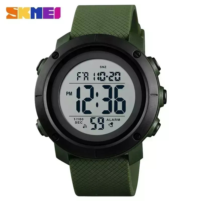 Skmei 1426 montre masculino despertador moda relógio digital relogio masculino esporte relógio masculino marca de luxo 5bar relógios à prova dwaterproof água