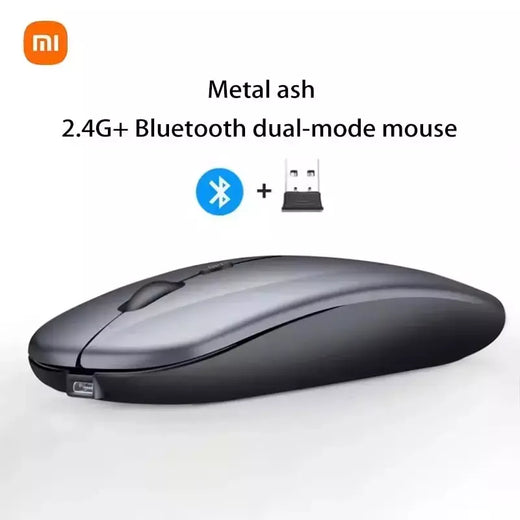 Xiaomi 2.4ghz bluetooth mouse sem fio usb recarregável silêncio ergonomia modelo duplo mini portátil dpi teclados legíveis