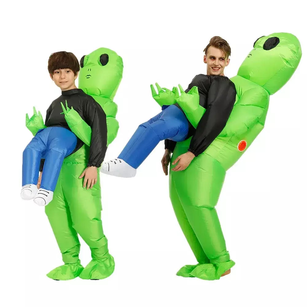 Halloween adulto alienígena traje inflável crianças meninos menina festa de natal cosplay das mulheres dos homens terno engraçado vestido anime festa extravagante