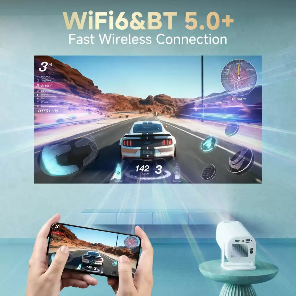 P30 PRO Mini Projetor Inteligente Android 14 WiFi6 BT 5.0 Suporta 4K 1280*720P Vídeo Smart Home Theater Projetor Portátil Ao Ar Livre