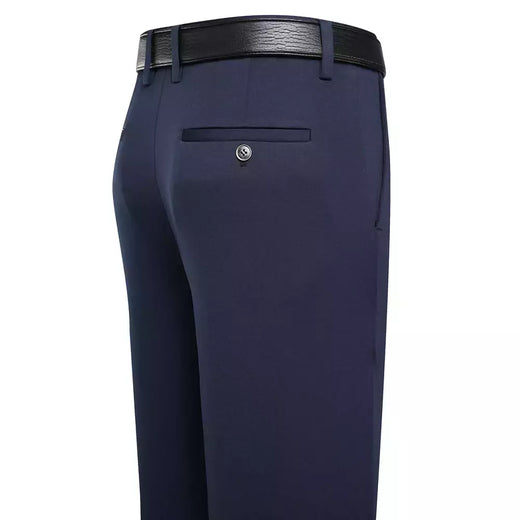 KUBRO-Calça casual reta masculina de seda e gelo, calça masculina, roupa seca rápida, coreana, nova, primavera, outono, 2024