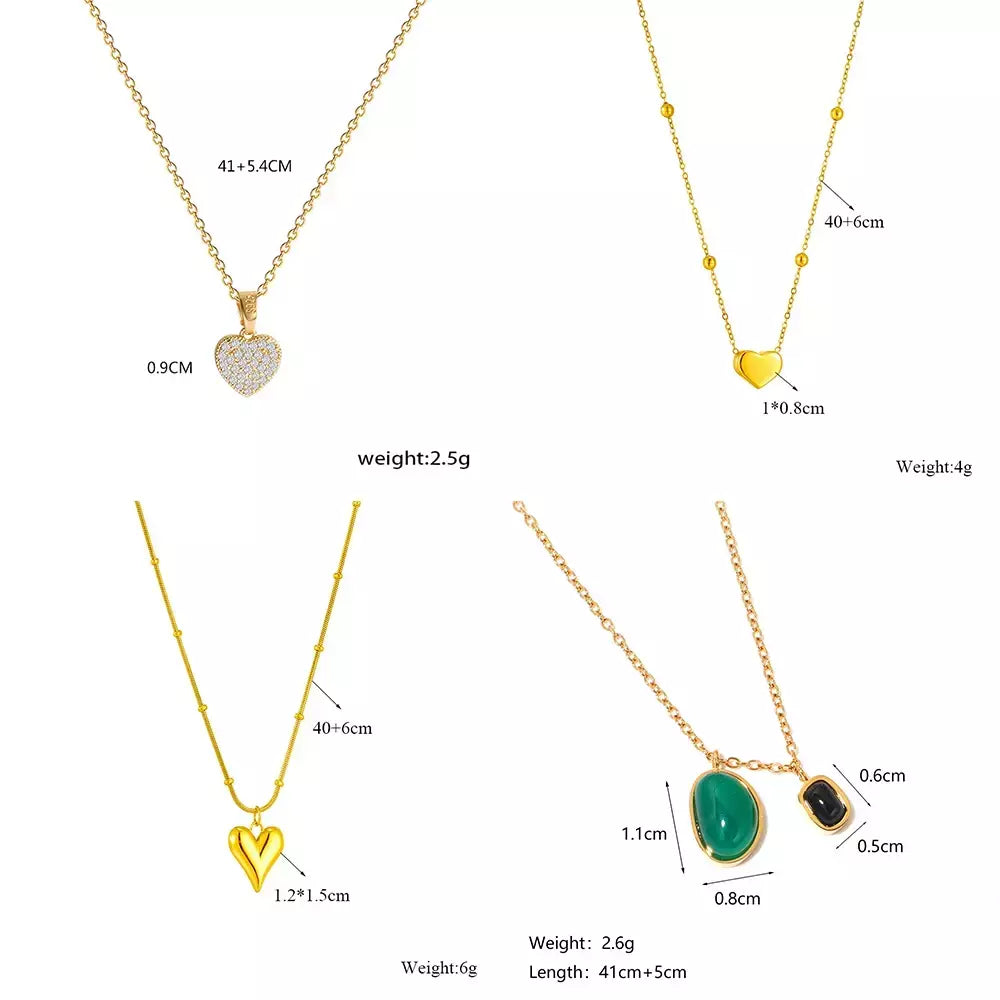 Dieyuro 316l aço inoxidável simples coração amor circular borla colar senhora tendência moda clavícula corrente jóias presente glamouroso