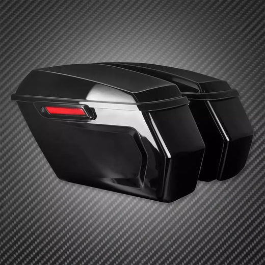 Macões alforje rígido para motocicleta, design de corte com travas pretas para harley touring road king road glide street glide 2014-2023
