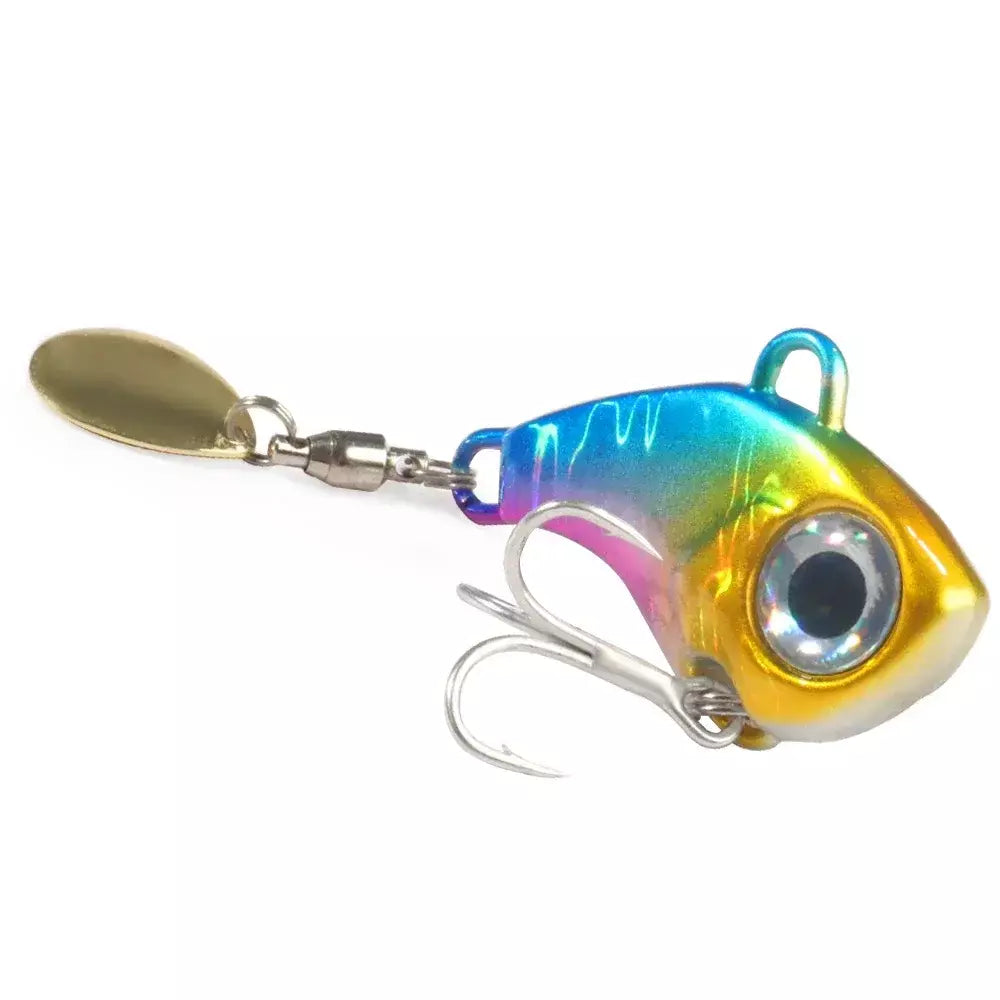 Spinner isca vib colher de metal gabarito pesca vibração 10g 20g 30g artificial duro isca lantejoulas pesca oscilação rotativa isca giratória