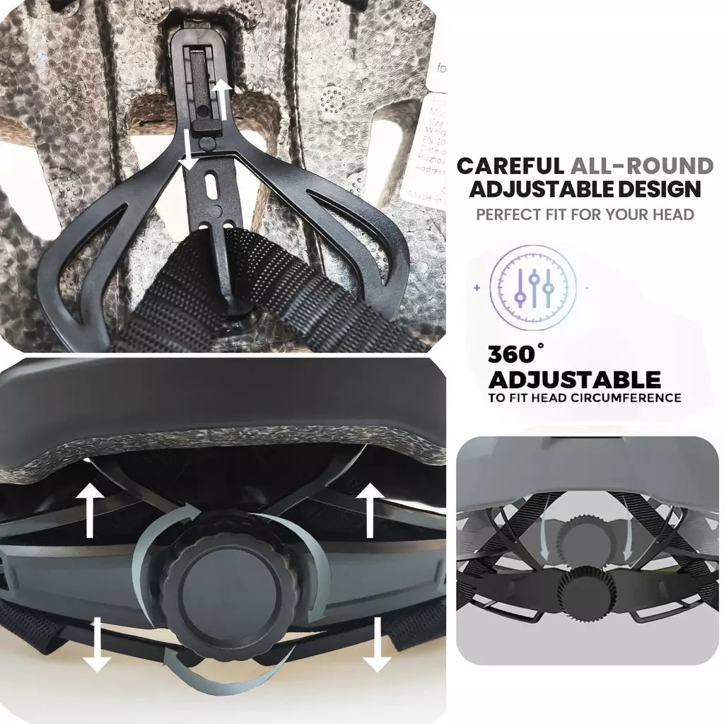 Pjt novo led capacete da bicicleta com óculos de sol viseira recarregável led capacete da bicicleta dos homens escudo estrada mtb ciclismo capacetes