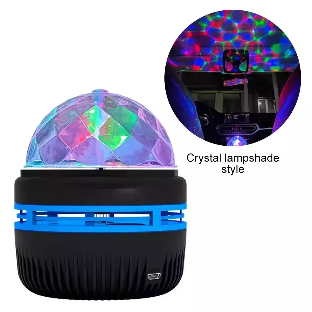 Lâmpada colorida do projetor USB, bola mágica giratória, céu estrelado, luz da noite conduzida, decoração do quarto, decoração do quarto, presentes das crianças