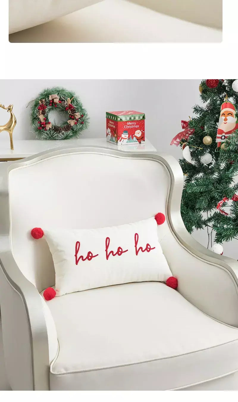 Ano novo, natal, travesseiro, pelúcia, outono e inverno, sala de estar, sofá, travesseiro, quarto modelo, casa de família, almofada, fronha