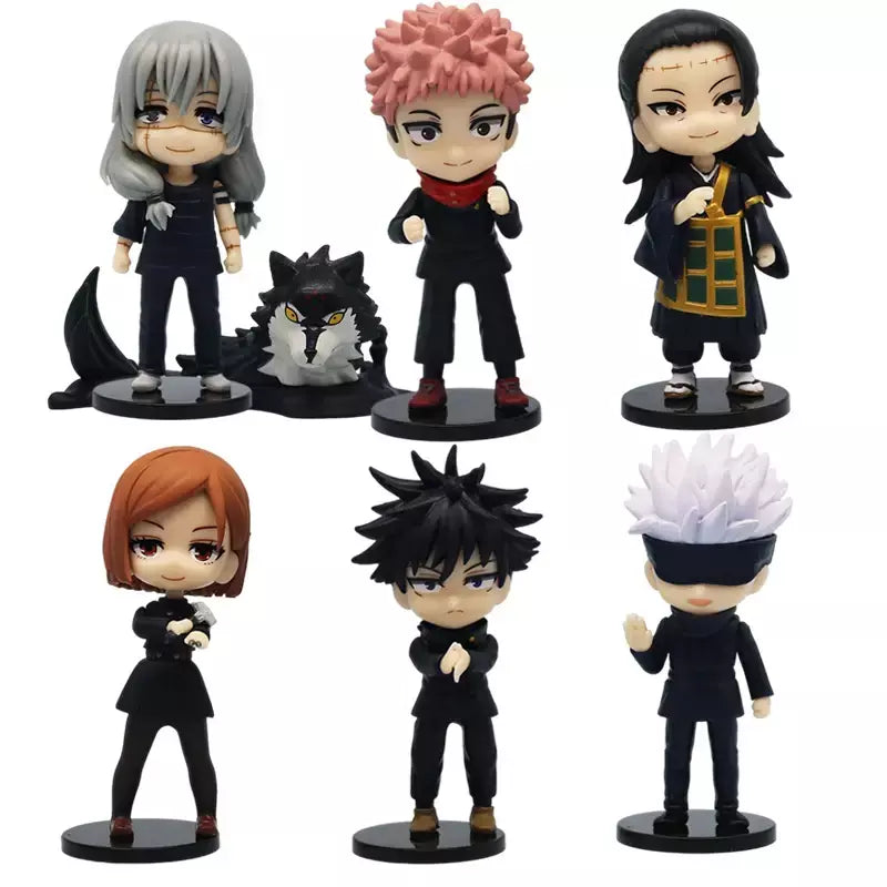 Jujutsu Kaisen Q Posket Figure, Satoru Gojo, Itadori Yuji, Geto Suguru, Nobara Megumi, Enfeites de Personagem, 9cm