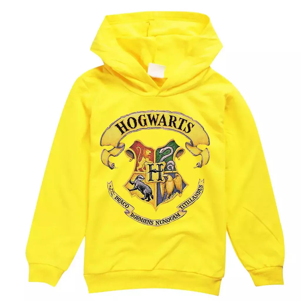 Harri potter meninos e meninas primavera e outono moda roupas infantis camisola de manga comprida camisola com capuz topo presente de aniversário do miúdo