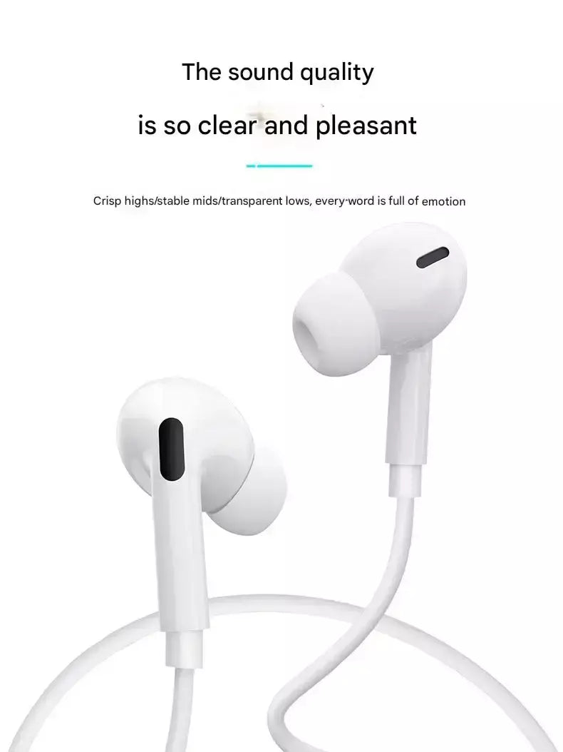 Fones de ouvido com fio originais para apple iphone 17 16 15 pro max 14 13 12 11 xs xr tipo c relâmpago fones de ouvido intra-auriculares de 3.5mm