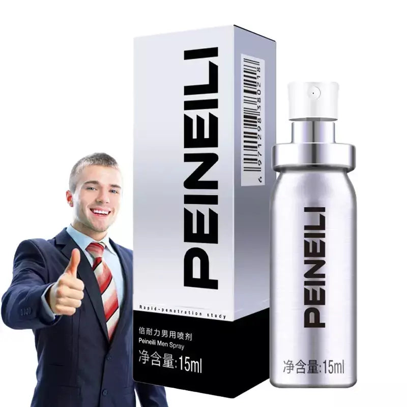 Peineili masculino sexo spray masculino uso externo para pênis faz seu sexo mais durão por mais de 30 minutos creme de ampliação do pênis venda quente
