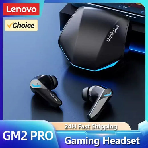 Escolha lenovo gm2 pro 5.3 fone de ouvido bluetooth sem fio fones baixa latência chamada hd modo duplo gaming headset com microfone
