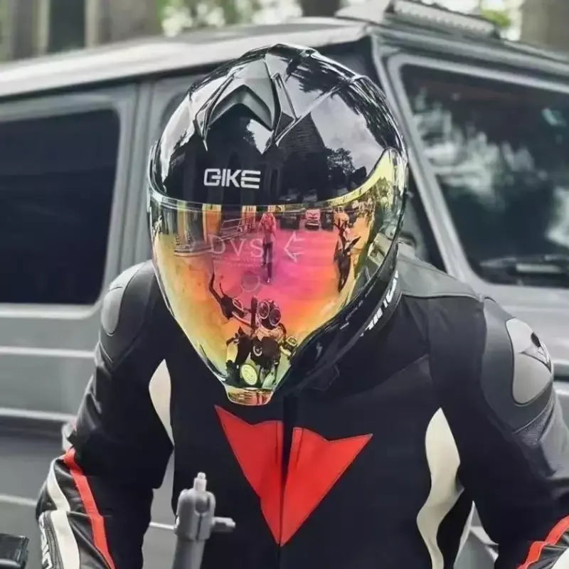 Qike fp02 capacete da motocicleta flip up capacete qike fp02 viseira qike prats dupla viseira casque moto bicicleta de rua viseira longa casco moto
