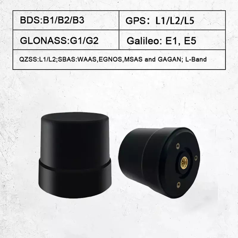 Módulo de antena helicoidal gps gnss à prova d'água travelight ip67, antena gnss sma l1 l2 l5 l-band para agricultura