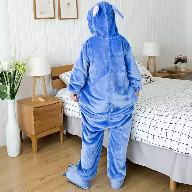 Mulheres e homens Ponto Animal Onesies, Pijama com capuz dos desenhos animados, Trajes de Halloween, Natal Onesie, adultos, Kigurumi
