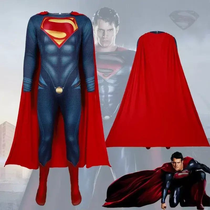 Superman cosplay traje halloween carnaval festa roupas palco desempenho herói para homens mulheres roupas