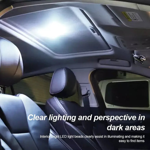 Luzes de carro multicoloridas, sem fio, led, toque, teto, sensor, lâmpada de leitura, mini luz de carregamento usb, acessórios interiores automotivos