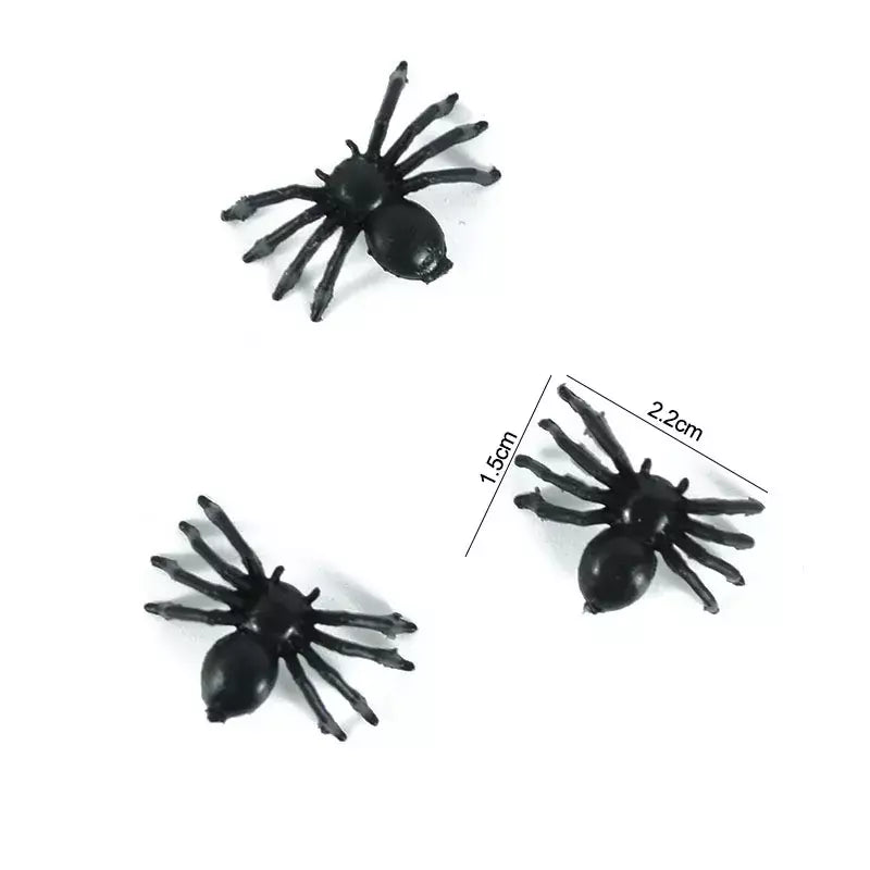 50 pçs halloween aranhas luminosas mini horror aranha brilho no escuro decorações de festa de halloween casa assombrada adereços assustadores