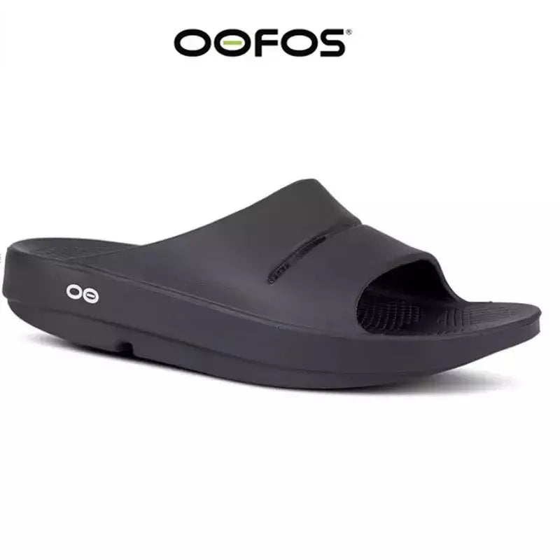 Oofos-sandálias leves para homens e mulheres, sapatos de praia, chinelos, fundo macio, interior, casa