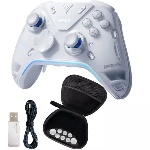 Flydigi apex 5 controlador gamepad sem fio gamepad para pc/switch/telefone/tv/tablet computador, doca de carregamento com tela rgb legal