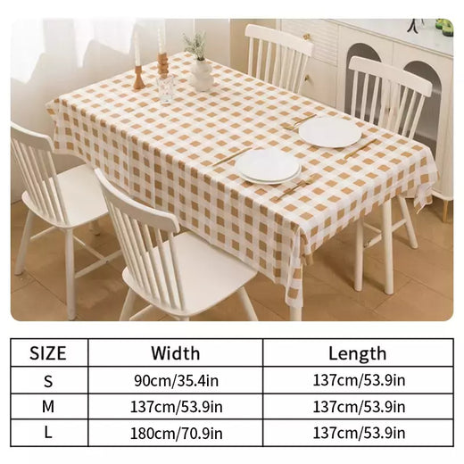 Impermeável Xadrez Toalha De Mesa, Anti-Slip Cobertura De Mesa, Decoração De Mesa, Festa De Casamento, Decoração De Natal, Acessórios