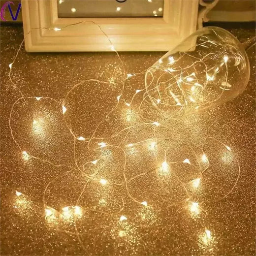 Impermeável USB LED String Lights, Silver Wire, Guirlanda, Luzes de fadas, Natal, Casamento, Feriado, Decoração do partido, 5m