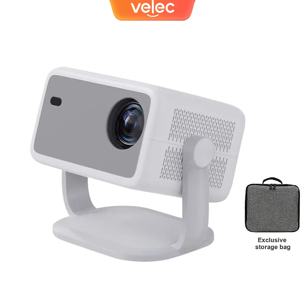 Projetor velec tp350 650 ansi 4k hd 1080p foco automático android 13 wifi6 bt5.2 portátil vídeo ao ar livre projetor de cinema em casa inteligente
