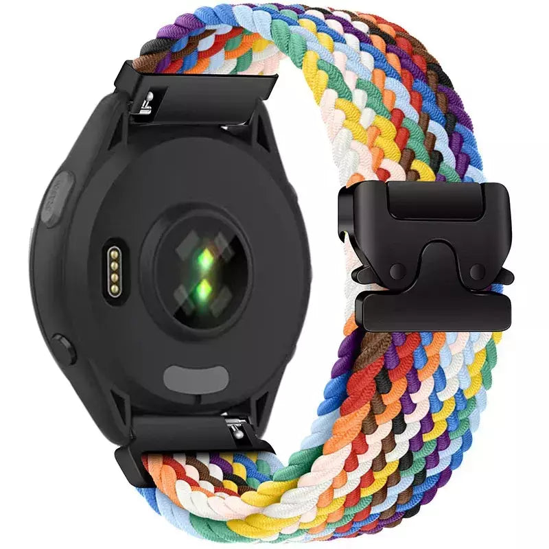 Pulseira de paraquedas de 20mm 22mm para garmin venu 4 3 2 sq band para forerunner 165/255/265/570 pulseira vivoactive 4 5 6 pulseira