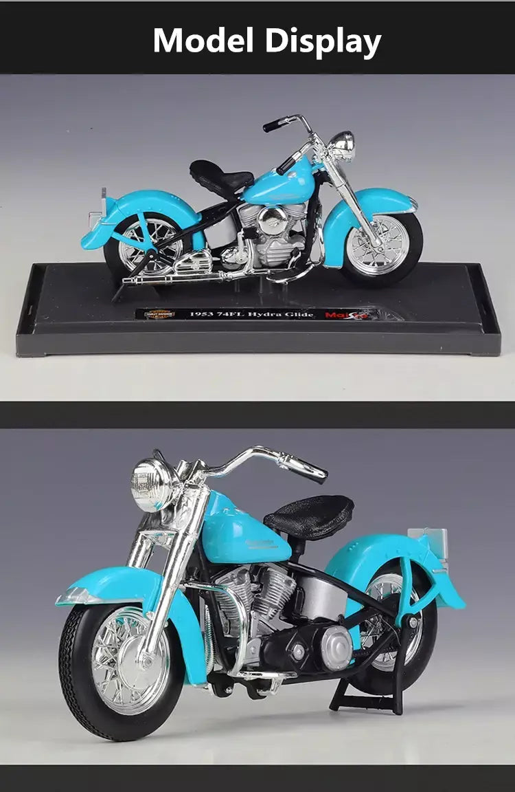 Maisto 1:18 harley davidson 74fl hydra glide liga modelo da motocicleta simulação diecast metal brinquedo motocicleta modelo crianças presentes