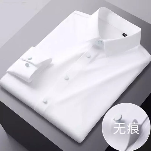Camisa de spandex fina de manga comprida masculina, manga curta, elástica alta