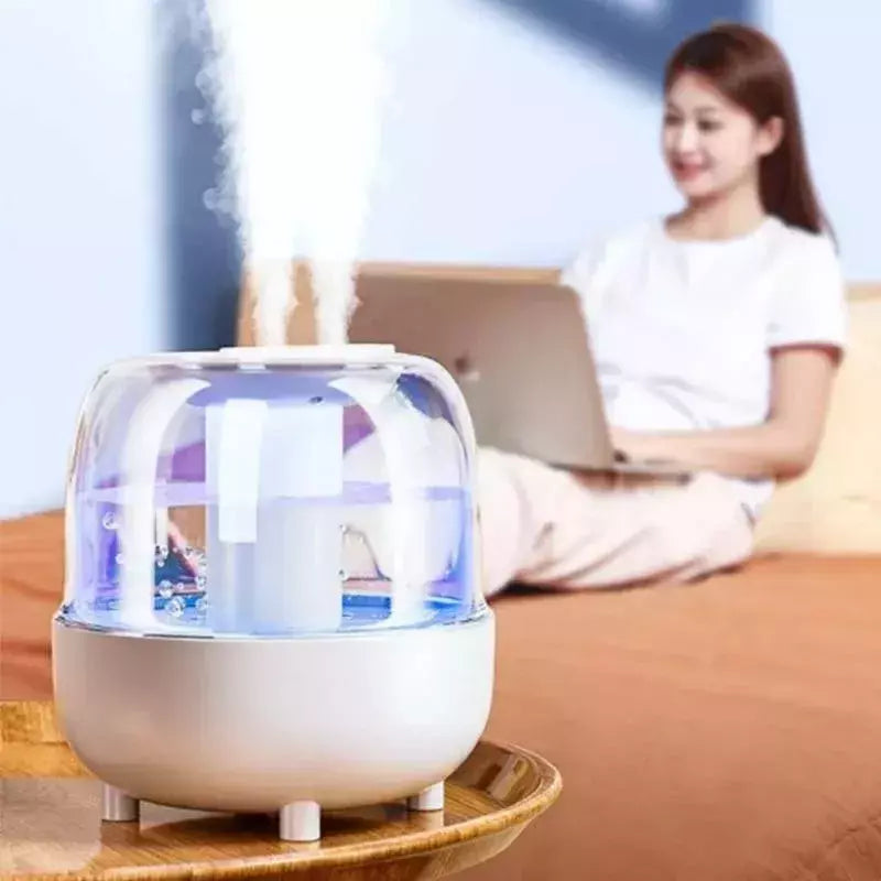 Umidificador de ar de grande capacidade para quarto, Portable USB Water Clipper, Casa com Nightlight, Purificador de ar, Difusor de Aroma