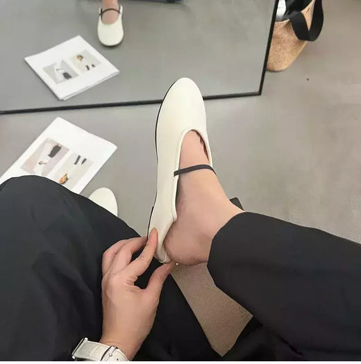 Sapato de balé raso para mulheres, sola macia, casual, ao ar livre, sapato de bailarina, sapatilhas, senhoras, designers, moda