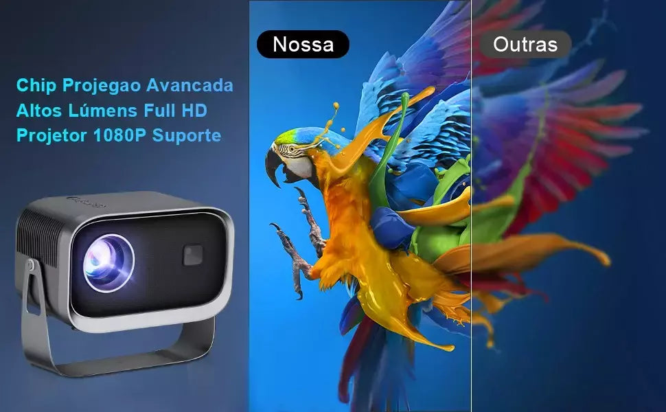Salange-P28B Suporte 4K Projetor, Android 11, WiFi 6, BT5.0, Smart TV, 720P, Cinema, Filme ao ar livre, Foco Eletrônico, Excelente Som