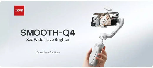 Do brasil sem taxa ZHIYUN-Suave Q4 Smartphone Gimbal, Estabilizador Portátil de 3 Eixos, Gimbals de Telefone para iPhone 15 Pro Max, Huawei, Samsung, Xiaomi, Oficial