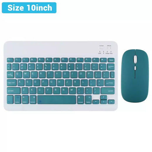 Mini Teclado Bluetooth Sem Fio e Mouse para Samsung, Xiaomi, Android, Portátil, iPad, Telefone, Tablet