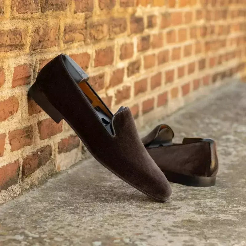 Sapatos de fundo vermelho para homens, mocassins masculinos, sapatos de vestido de festa com deslizamento sólido, novos, tamanho 38-48