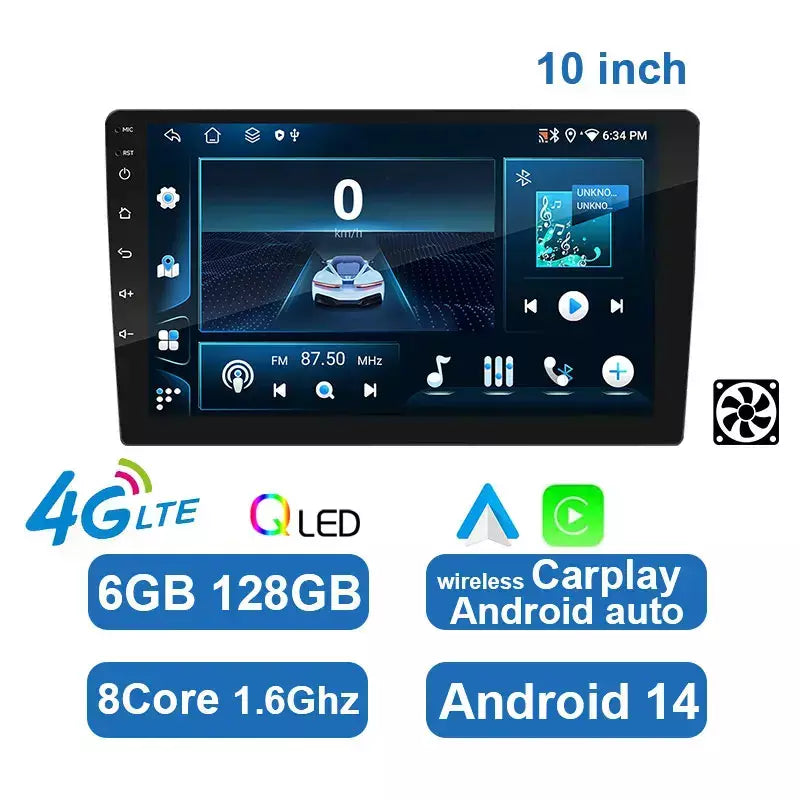 Essgoo 7 9 10 "rádio do carro android auto carplay estéreo do carro reprodutor multimídia universal wifi gps autoradio sistemas inteligentes do carro