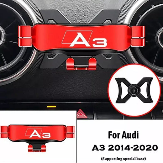 Suporte do telefone móvel do carro para audi a3 s3 8v 2014-2020 montagens de ventilação de ar suporte de navegação por gravidade gps acessórios do carro