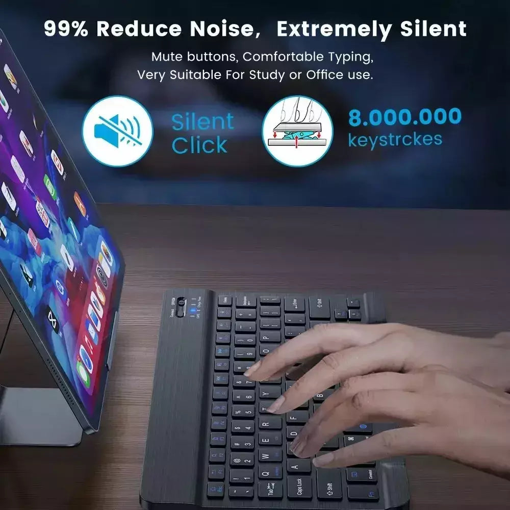 Android, IOS, Windows, PC, iPad, Tablet, Telefone, Teclado sem Fio, Compatível com Bluetooth, Telefone