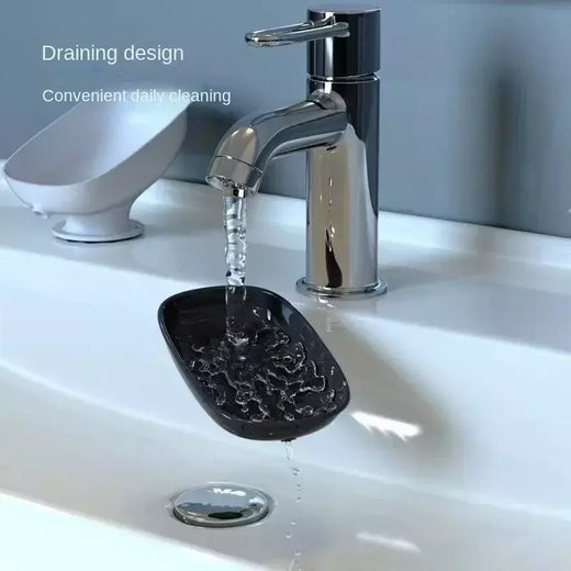 Super ventosa saboneteira com drenagem de água para banheiro suporte de sabão kithcen esponja recipiente de sabão suprimentos do banheiro