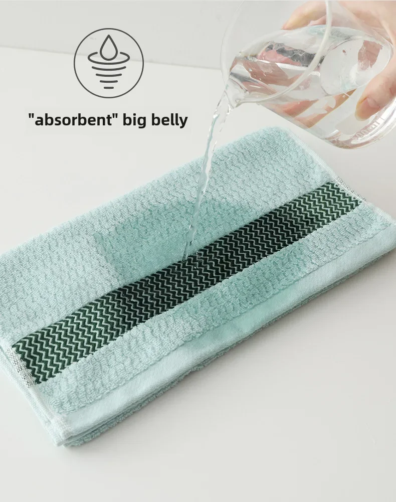 Absorvente Soft Face Toalhas para Adultos, Toalhas Domésticas, Algodão Grosso, Não é fácil de derramar, Lint, Atacado