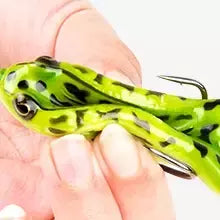 Topwater sapo isca baixo truta iscas de pesca kit conjunto realista prop sapo macio swimbait flutuante com ganchos malhas