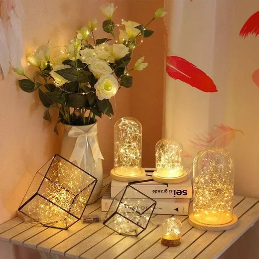 Impermeável USB LED String Lights, Silver Wire, Guirlanda, Luzes de fadas, Natal, Casamento, Feriado, Decoração do partido, 5m