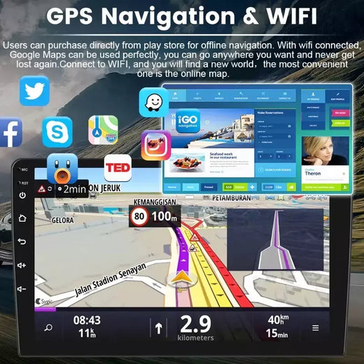 7/9/10 polegada universal android 13 rádio do carro 64g autoradio android 2 din rádio do carro gps bt central multimídia sistemas de carro inteligente