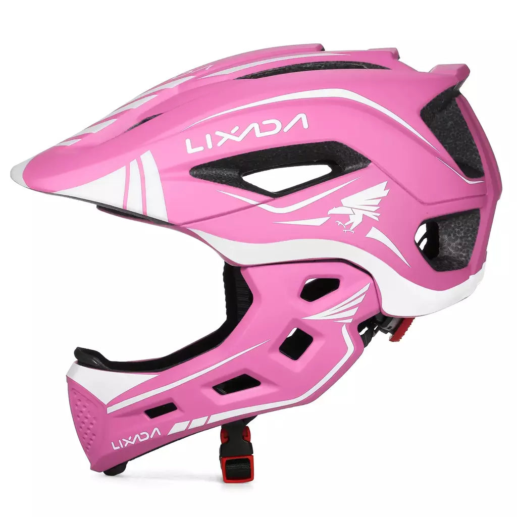 Lixada crianças 2-em-1 destacável capacete facial completo crianças esportes capacete de segurança da bicicleta equipamentos de proteção crianças capacete de ciclismo
