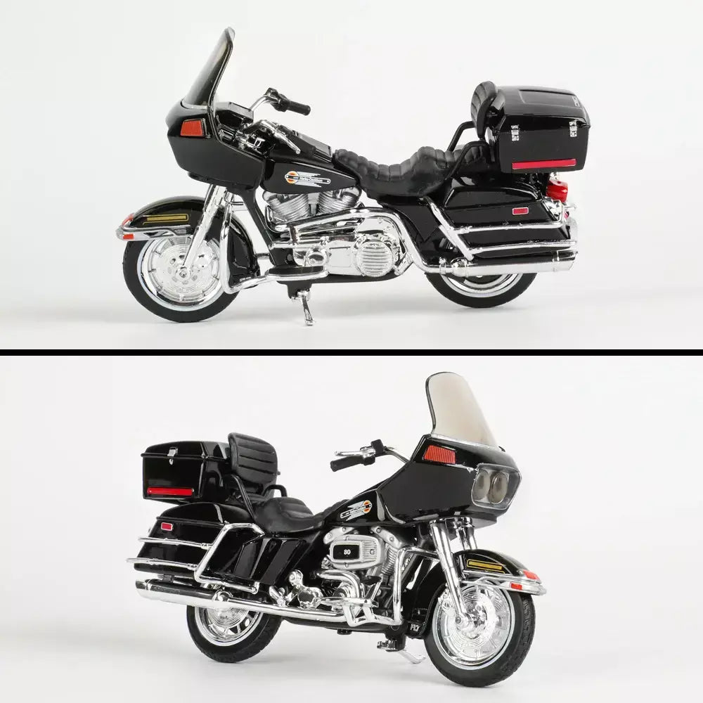 Maisto 1:18 Harley Davidson 1988 FLT TOUR GLIDE Veículos fundidos colecionáveis Hobbies Modelo de motocicleta Brinquedos