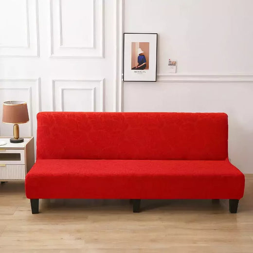 Tampa do sofá-cama impermeável para sala de estar, sofá dobrável sem braços, Stretch Couch Covers, Thick Poltrona Protector