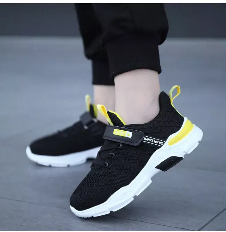 Crianças sapatos antiderrapantes respirável malha sapatos da criança conforto tênis de corrida marca meninas meninos sapatos casuais crianças moda tênis